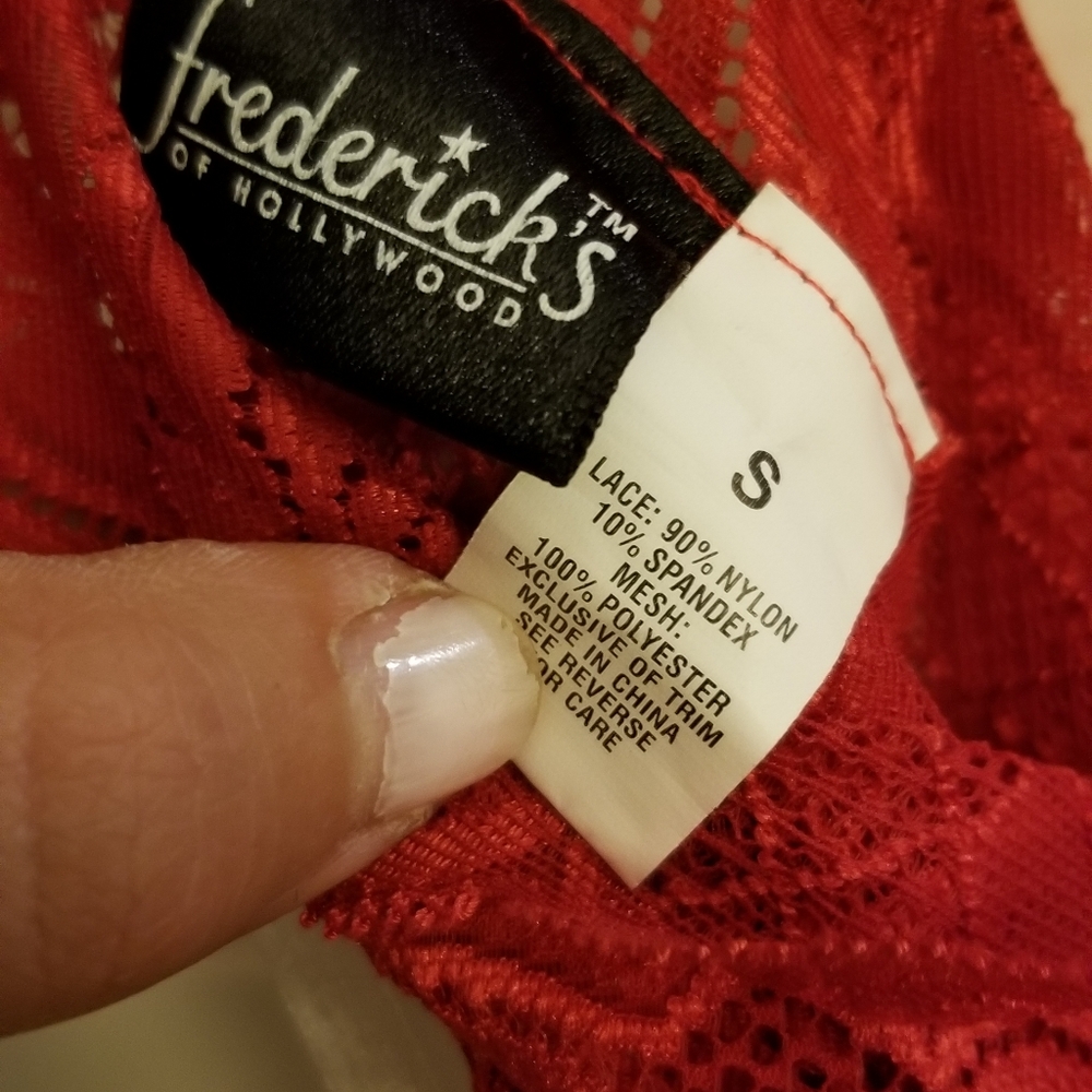 Red Lace Teddy - Picture 5 of 5